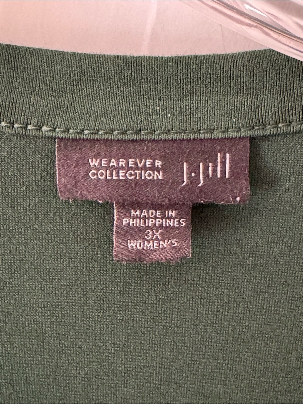 J. Jill Wearever Green Button-Front Long Sleeve Tunic Dress and Tank Size 3X - Picture 4 of 7